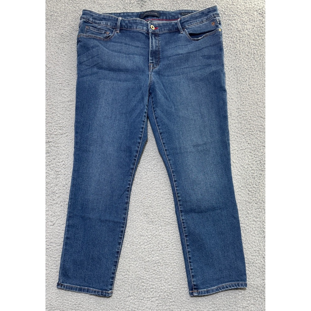 Tommy Hilfiger Raleigh Skinny Womens Jeans size 16 Medium Wash 36x27 Stretch
